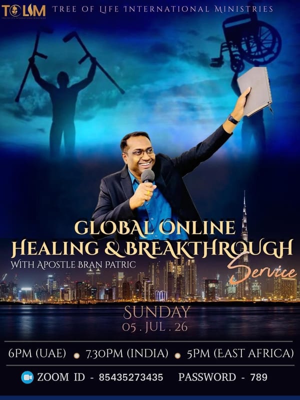 Global Online Healing and Breakthrough Service